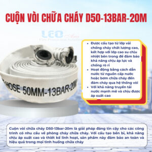 Cuộn vòi chữa cháy D50-13bar-20m