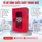 Tủ để bình chữa cháy trong nhà 500x450x220mm Tủ để bình chữa cháy trong nhà 500x450x220mm