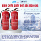 Bình chữa cháy bột ABC FICO 6kg FC-106-ABC Bình chữa cháy bột ABC FICO 6kg FC-106-ABC