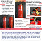 Bình chữa cháy bột ABC FICO 8kg FC-108-ABC Bình chữa cháy bột ABC FICO 8kg FC-108-ABC