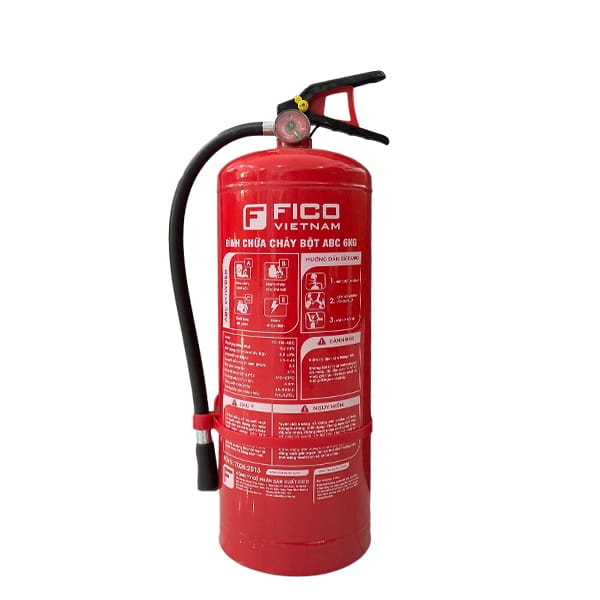 Bình chữa cháy bột ABC FICO 6kg FC-106-ABC