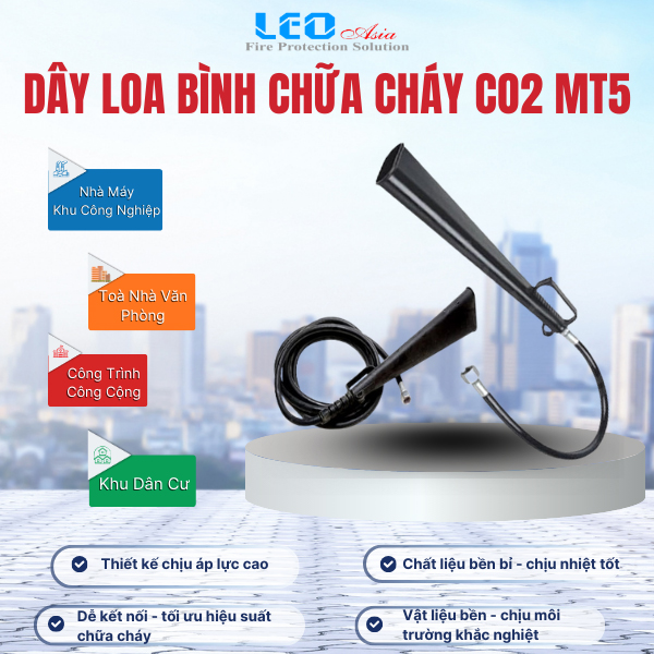 Dây loa bình chữa cháy CO2 MT5 Dây loa bình chữa cháy CO2 MT5