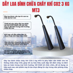 Dây loa bình chữa cháy khí CO2 3 kg MT3