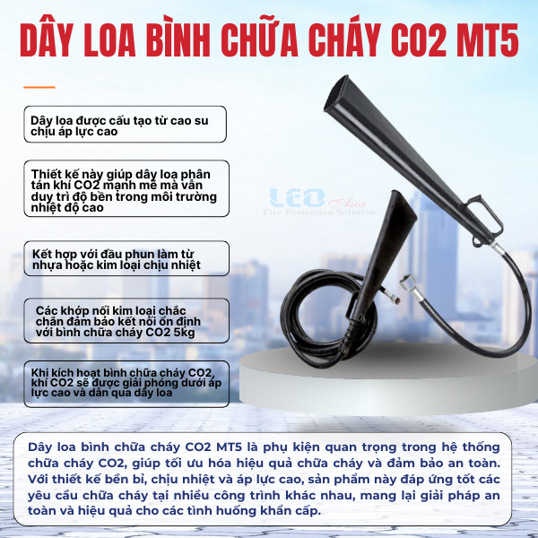 Dây loa bình chữa cháy CO2 MT5