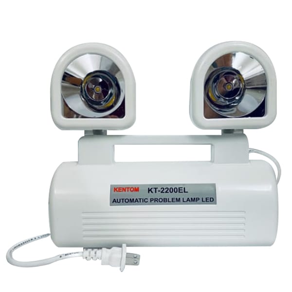 Đèn sạc khẩn cấp KT-2200EL, bóng tròn 2 x 6W, thời gian 2 giờ, Kentom/Việt Nam