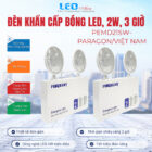 Đèn khẩn cấp bóng Led, 2W, 3 giờ, PEMD21SW- Paragon/Việt Nam