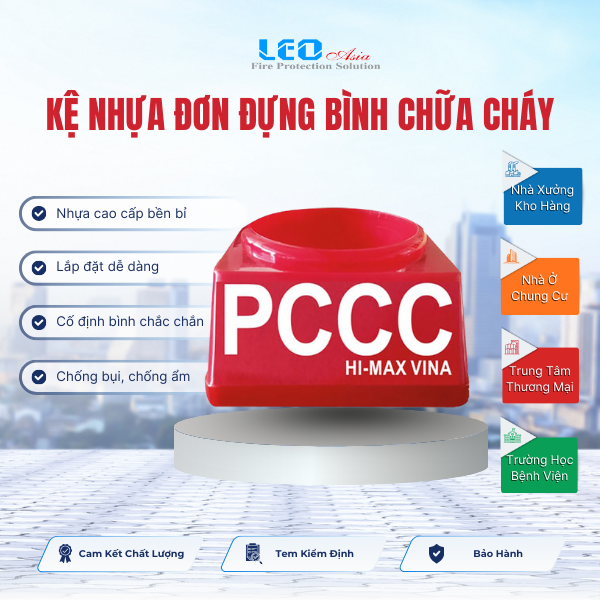 Kệ nhựa đơn đựng bình chữa cháy Kệ nhựa đơn đựng bình chữa cháy