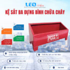Kệ sắt ba đựng bình chữa cháy