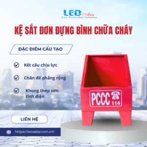 Kệ sắt đơn đựng bình chữa cháy