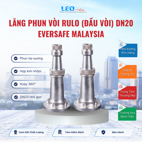Lăng phun Vòi Rulo (đầu vòi) DN20 Eversafe Malaysia Lăng phun Vòi Rulo (đầu vòi) DN20 Eversafe Malaysia