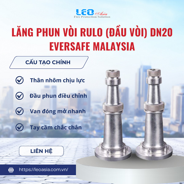 Lăng phun Vòi Rulo (đầu vòi) DN20 Eversafe Malaysia
