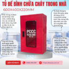 Tủ để bình chữa cháy trong nhà 600x400x220mm Tủ để bình chữa cháy trong nhà 600x400x220mm