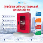 Tủ để bình chữa cháy trong nhà 600x400x200 mm