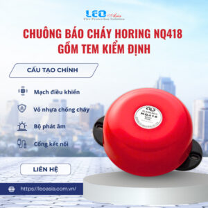 Chuông báo cháy Horing NQ418 gồm tem kiểm định