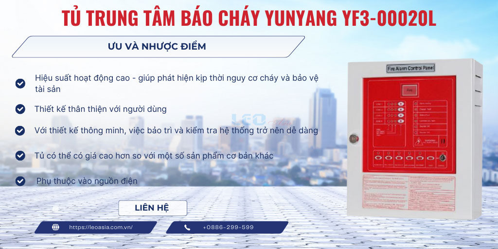 Tủ trung tâm báo cháy Yunyang YF3-00020L