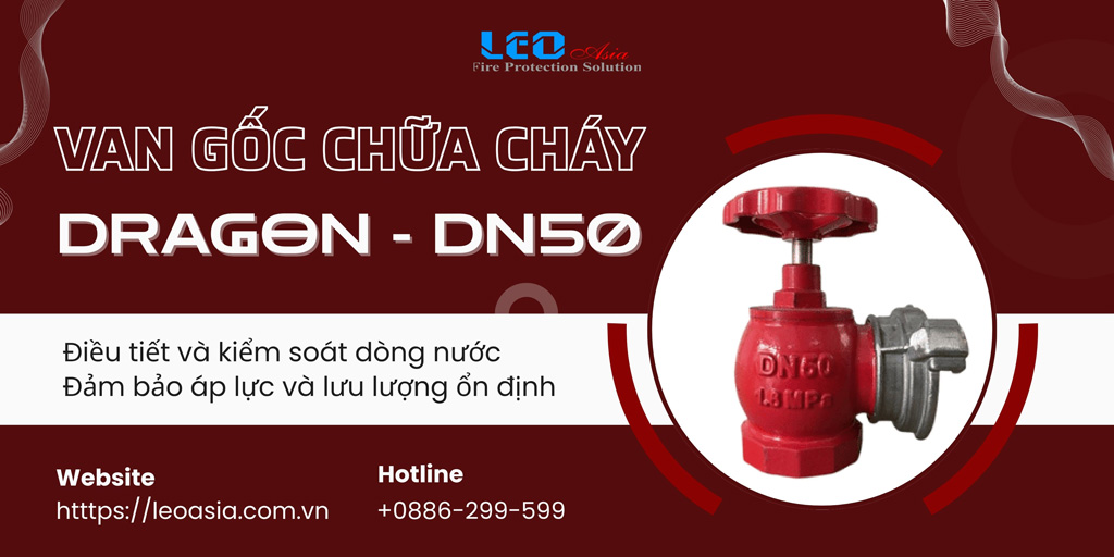 DN50-DRA - Van góc chữa cháy Dragon DN50