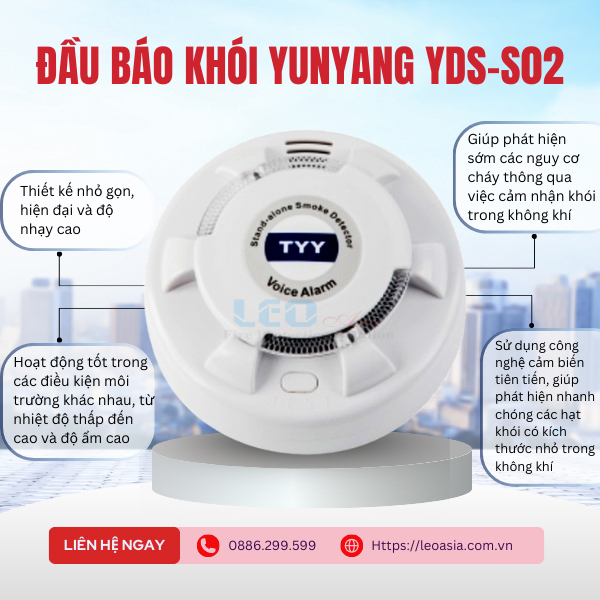 Đầu báo khói Yunyang YDS-S02