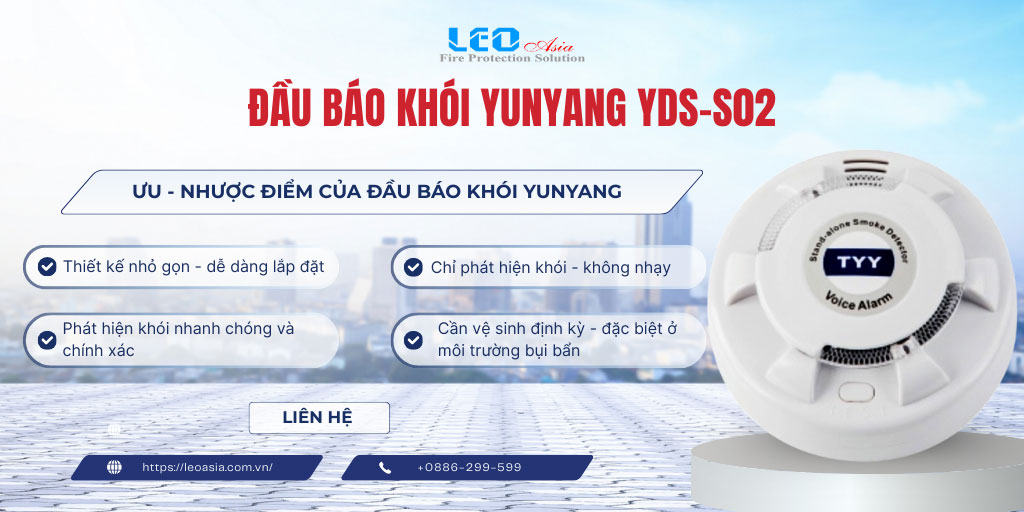 Đầu báo khói Yunyang YDS-S02