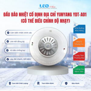 Đầu báo nhiệt cố định địa chỉ Yunyang YDT-A01 (Có thể điều chỉnh độ nhạy)