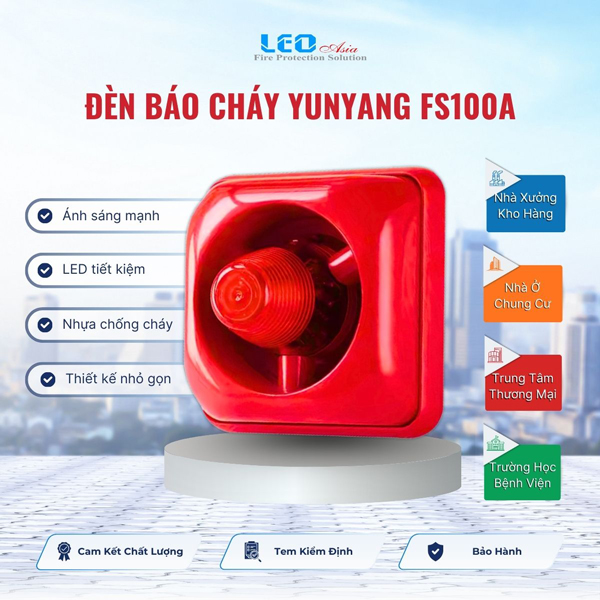 Đèn báo cháy Yunyang FS100A Đèn báo cháy Yunyang FS100A