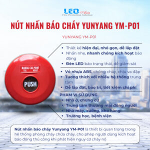 Nút nhấn báo cháy Yunyang YM-P01