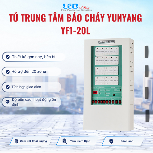 Tủ trung tâm báo cháy Yunyang YF1-20L Tủ trung tâm báo cháy Yunyang YF1-20L