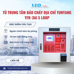Tủ trung tâm báo cháy địa chỉ Yunyang YFR-3AI 5 Loop