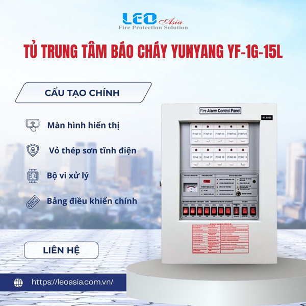 Tủ trung tâm báo cháy Yunyang YF-1G-15L