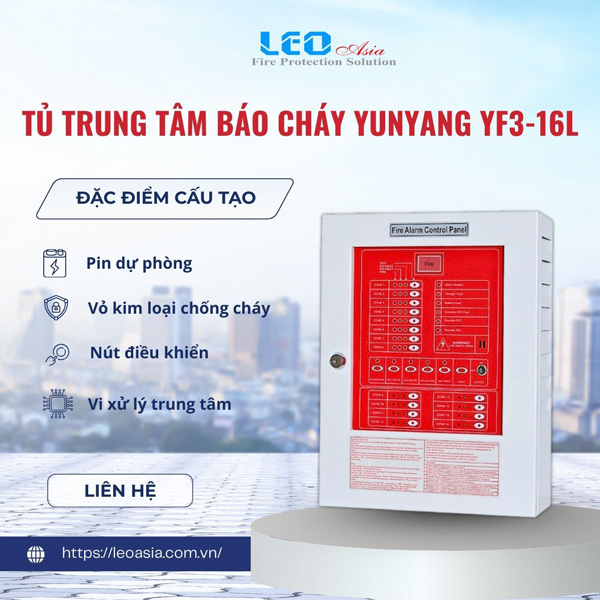 Tủ trung tâm báo cháy Yunyang YF3-16L