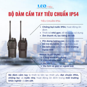 Bộ đàm cầm tay tiêu chuẩn IP54