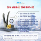 Cụm van đầu bình bột 4kg Cụm van đầu bình bột 4kg