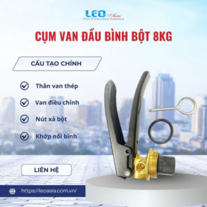 Cụm van đầu bình bột 8kg