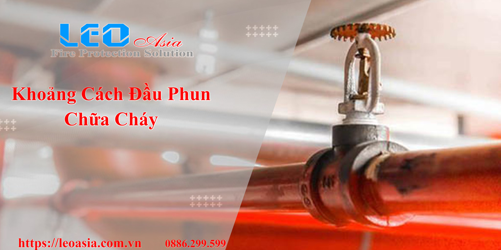 Khoảng cách đầu phun chữa cháy