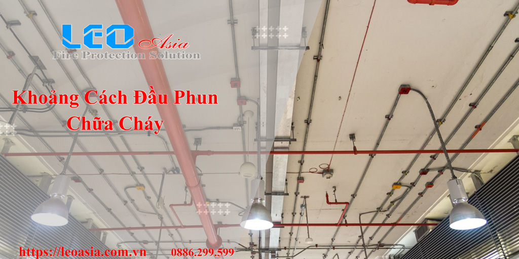 Khoảng cách đầu phun chữa cháy