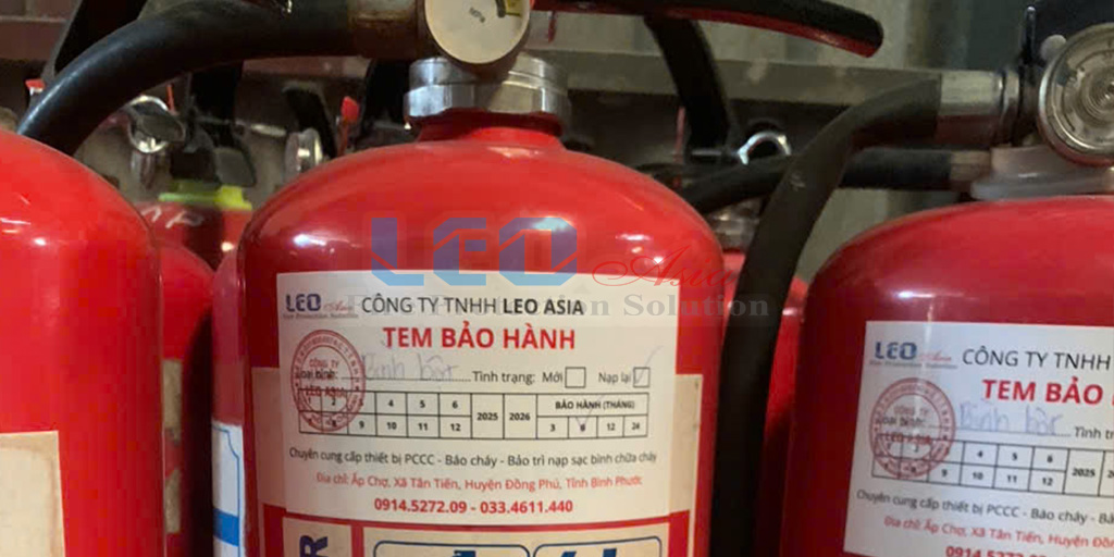 Nạp sạc bình chữa cháy bột