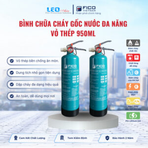Bình chữa cháy gốc nước đa năng vỏ thép 950ml