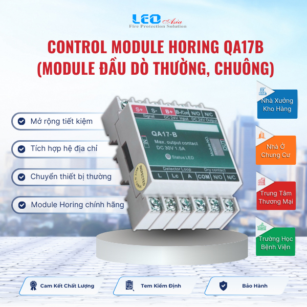 Control Module Horing QA17B (Module đầu dò thường, chuông) Control Module Horing QA17B (Module đầu dò thường, chuông)