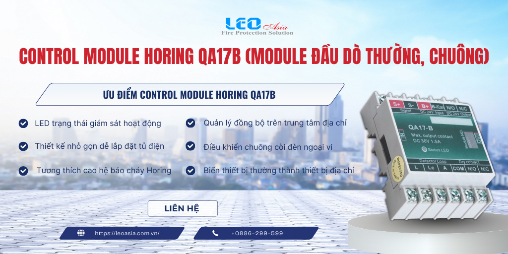 Control Module Horing QA17B (Module đầu dò thường, chuông)