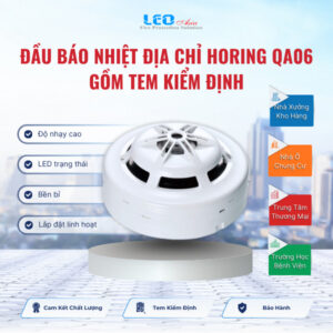 Đầu báo nhiệt địa chỉ Horing QA06 gồm tem kiểm định