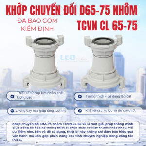Khớp chuyển đổi D65-75 nhôm TCVN CL 65-75 đã bao gồm kiểm định
