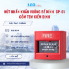 Nút nhấn khẩn vuông bể kính CP-01, đã bao gồm tem kiểm định Nút nhấn khẩn vuông bể kính CP-01, đã bao gồm tem kiểm định