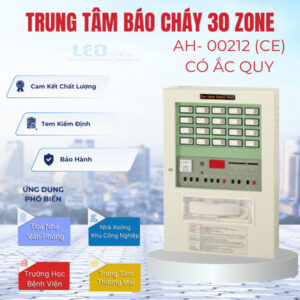 Trung tâm báo cháy 30 zone AH- 00212 (CE) có ắc quy