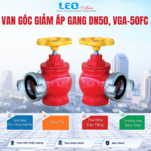 Van góc giảm áp gang DN50, VGA-50FC
