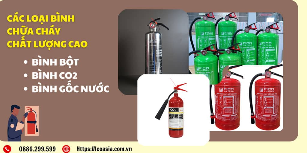 Bán bình chữa cháy chất lượng cao – Giải pháp an toàn từ LEO Asia