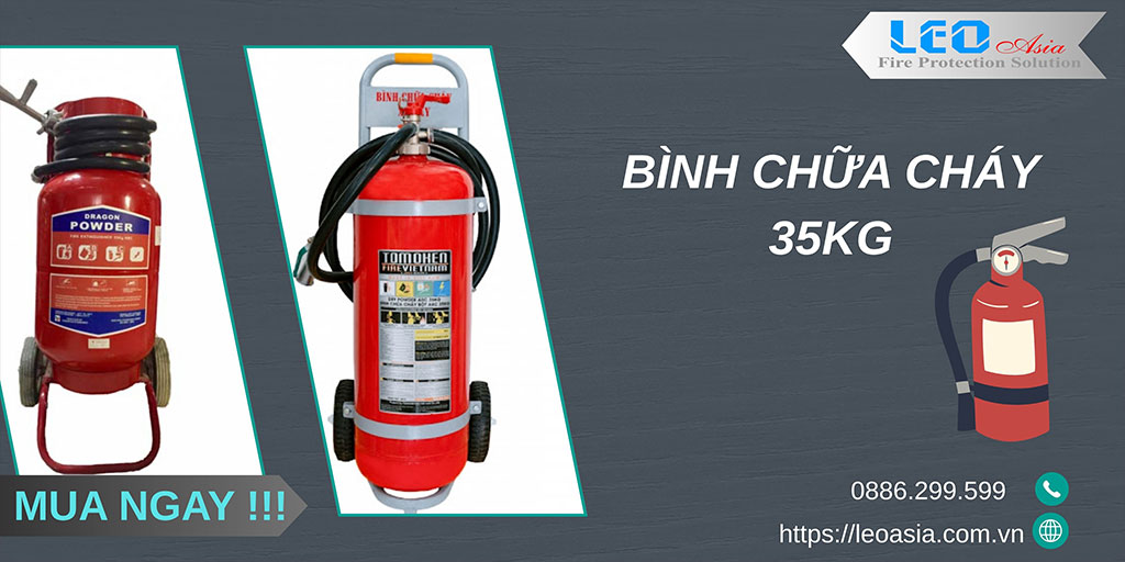 Bình Chữa Cháy Xe Đẩy 35KG MFZ35 - Giá Rẻ, Chính Hãng