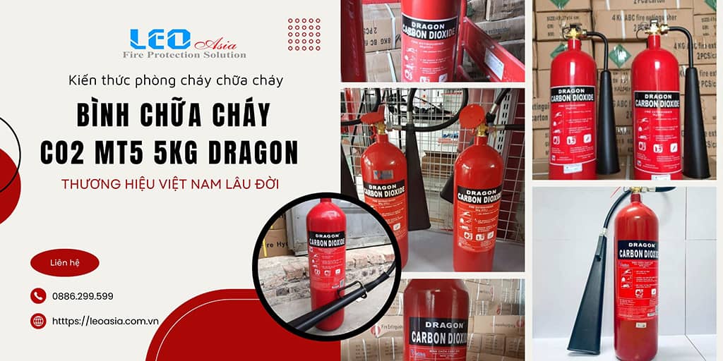 Tìm hiểu bình chữa cháy 5kg: Đặc điểm, ưu điểm và giá bán