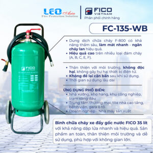 Bình chữa cháy gốc nước FICO FC-135-WB 35 Lít