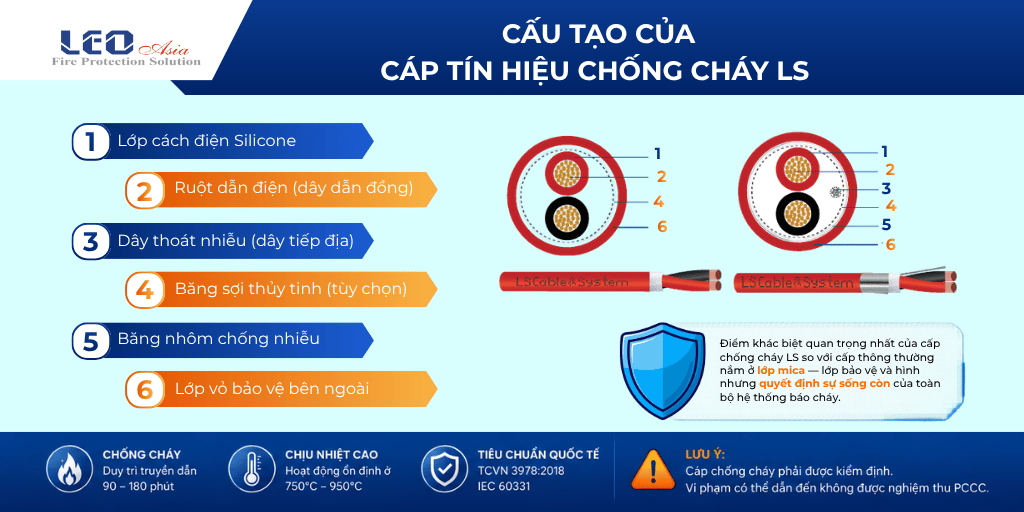 Cáp tín hiệu chống cháy LS Phân loại, tiêu chuẩn và cách chọn đúng cho công trình 2