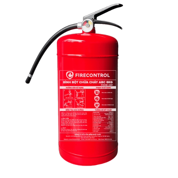 Bình chữa cháy bột ABC Firecontrol 8kg FC08-DP Bình chữa cháy bột ABC Firecontrol 8kg FC08-DP