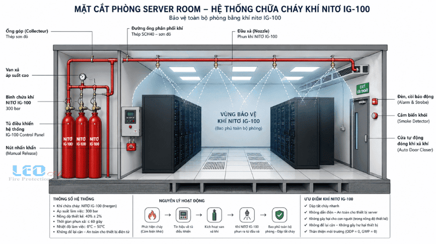 Hệ thống chữa cháy khí nitơ IG-100